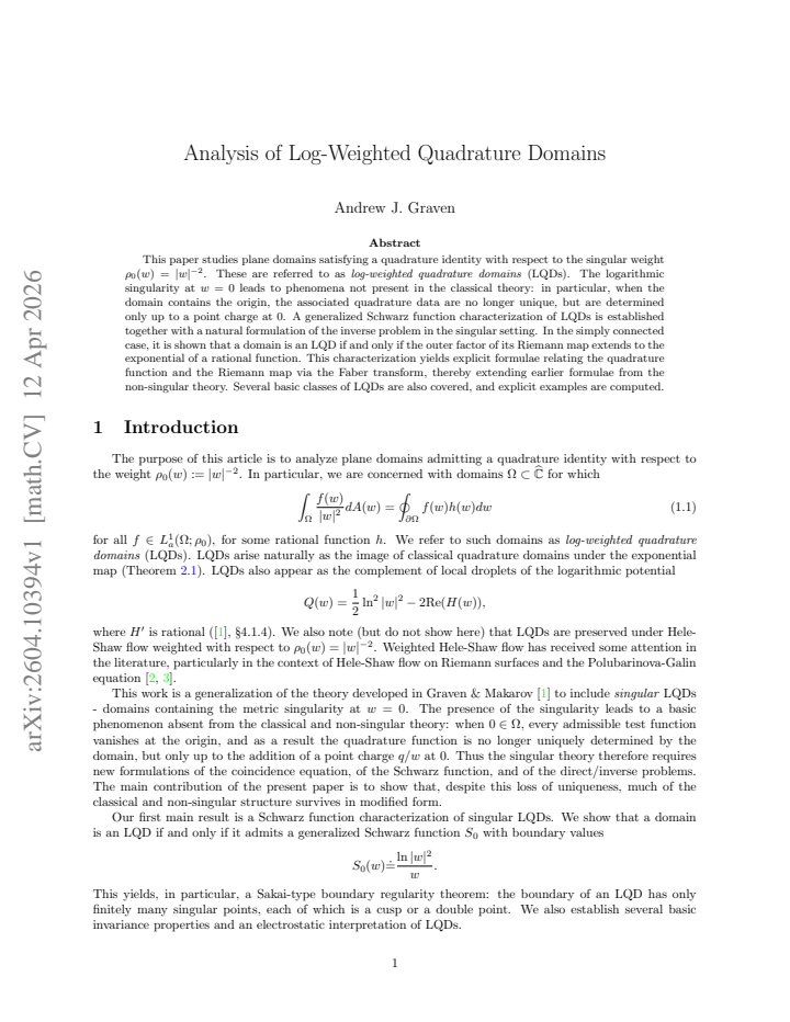 First page