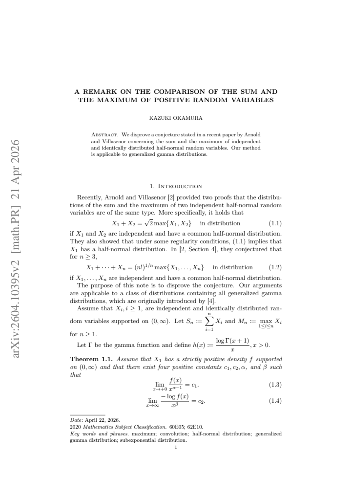First page