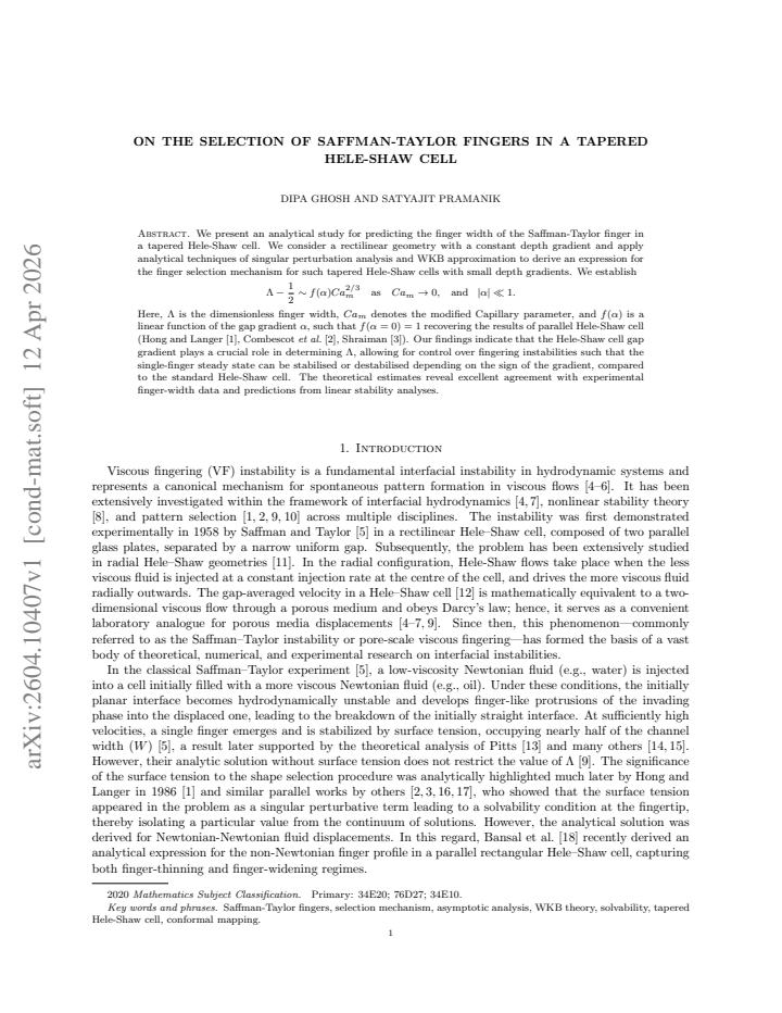 First page
