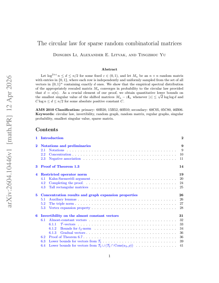 First page