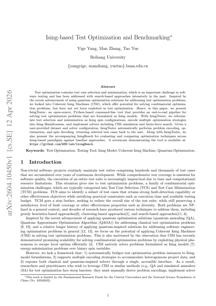 First page