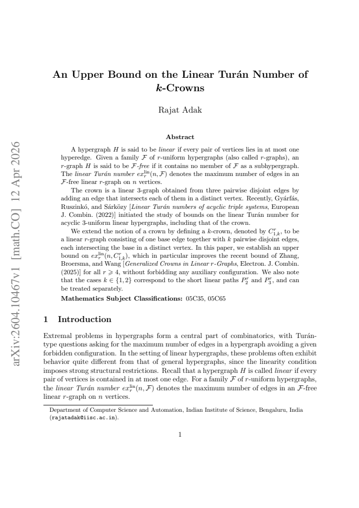 First page