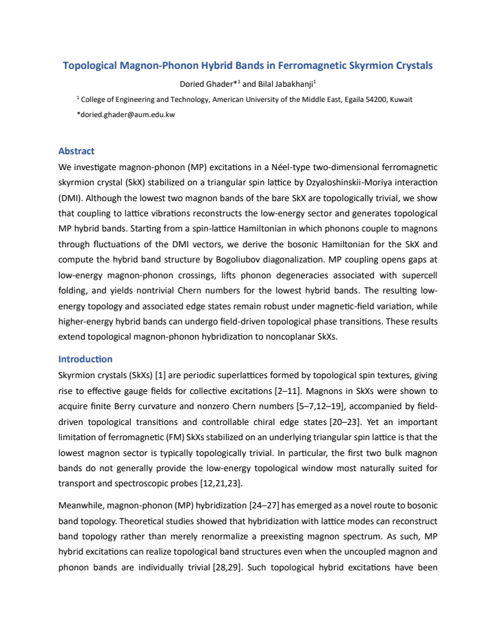 First page