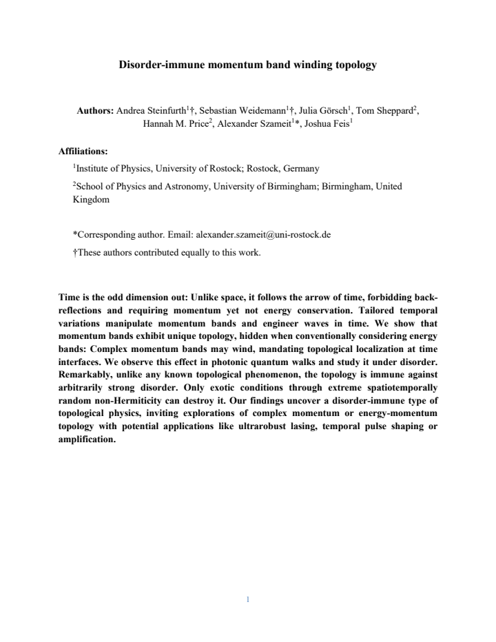 First page