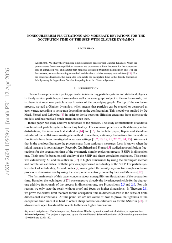 First page