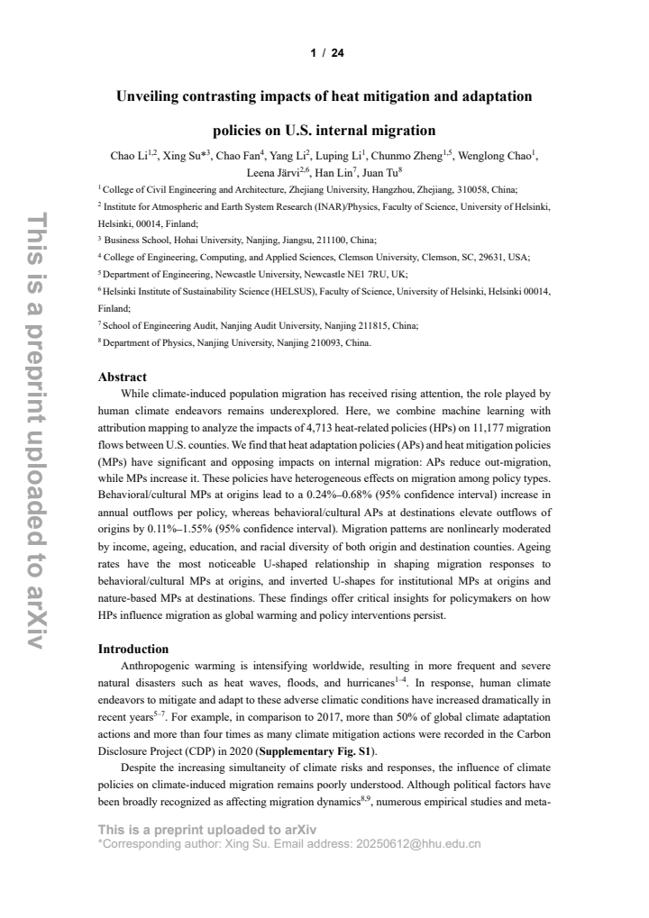 First page