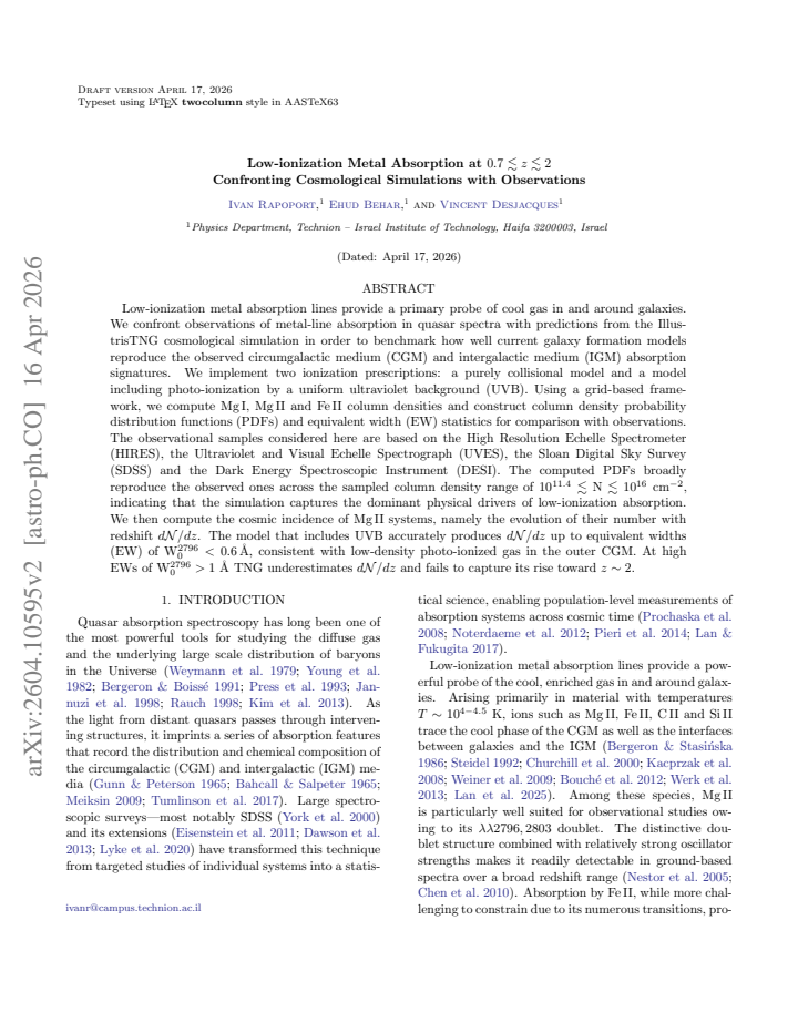 First page