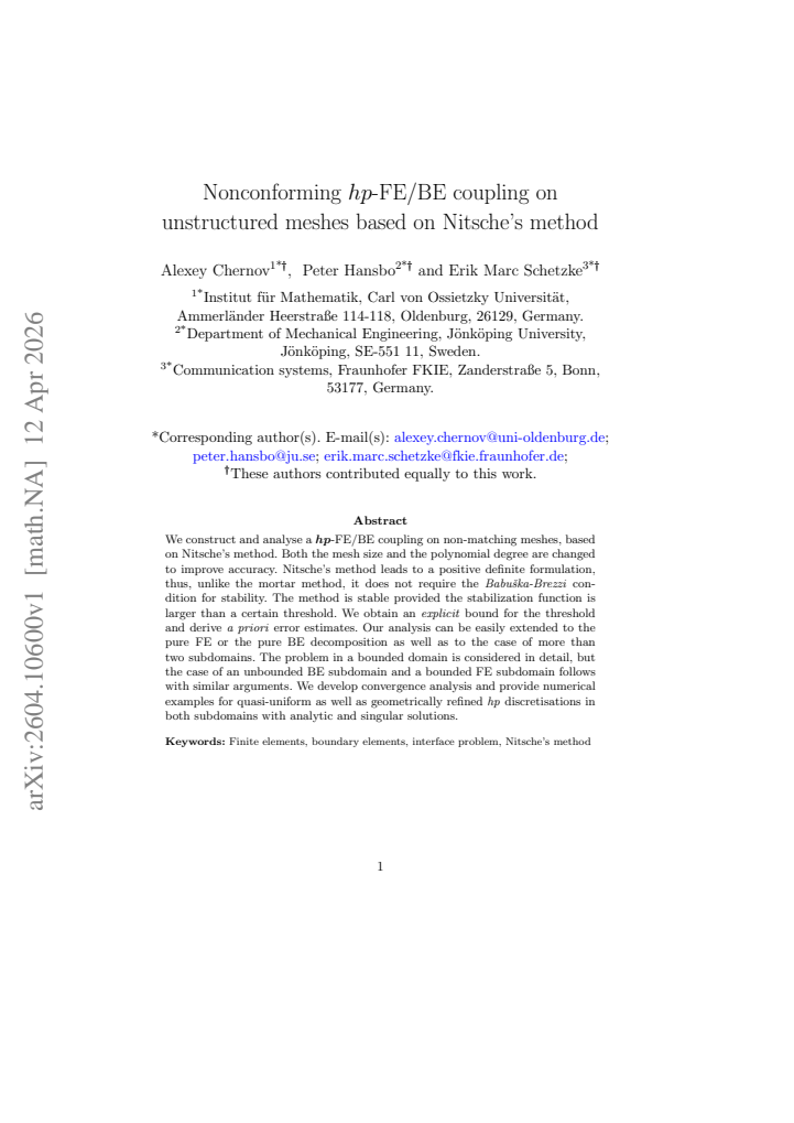 First page