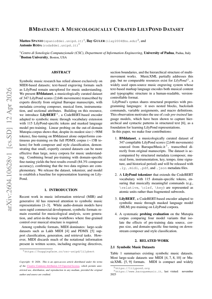 First page