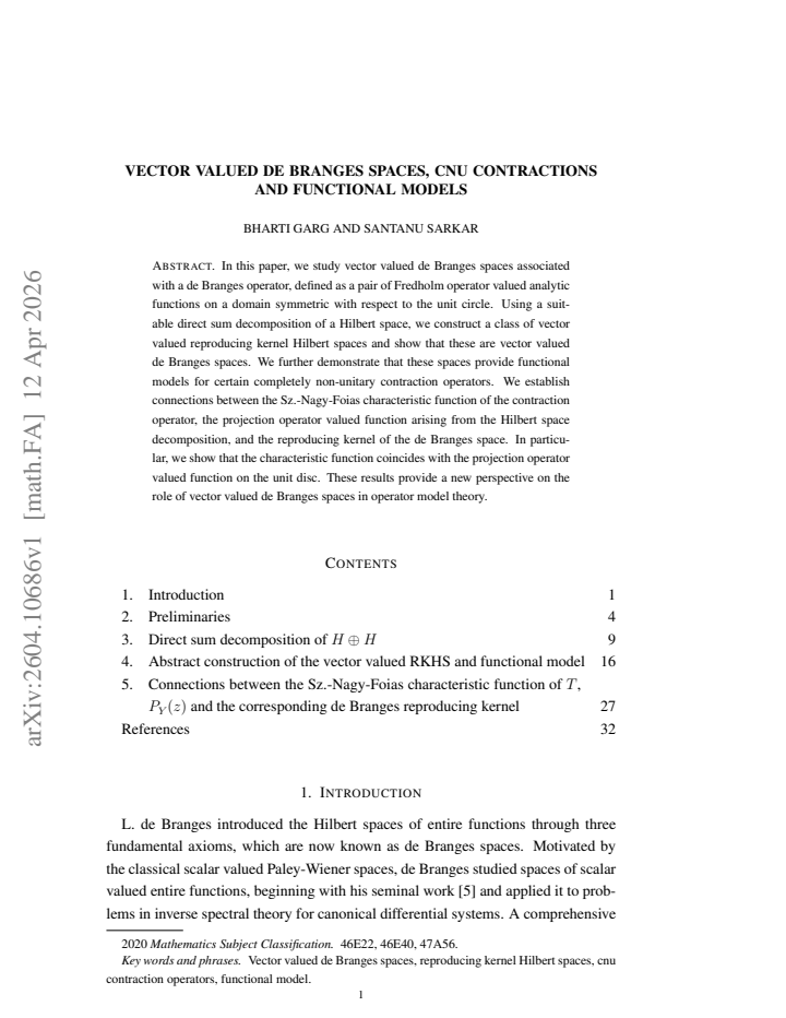 First page