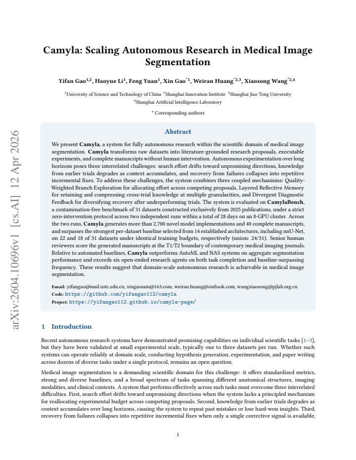 First page