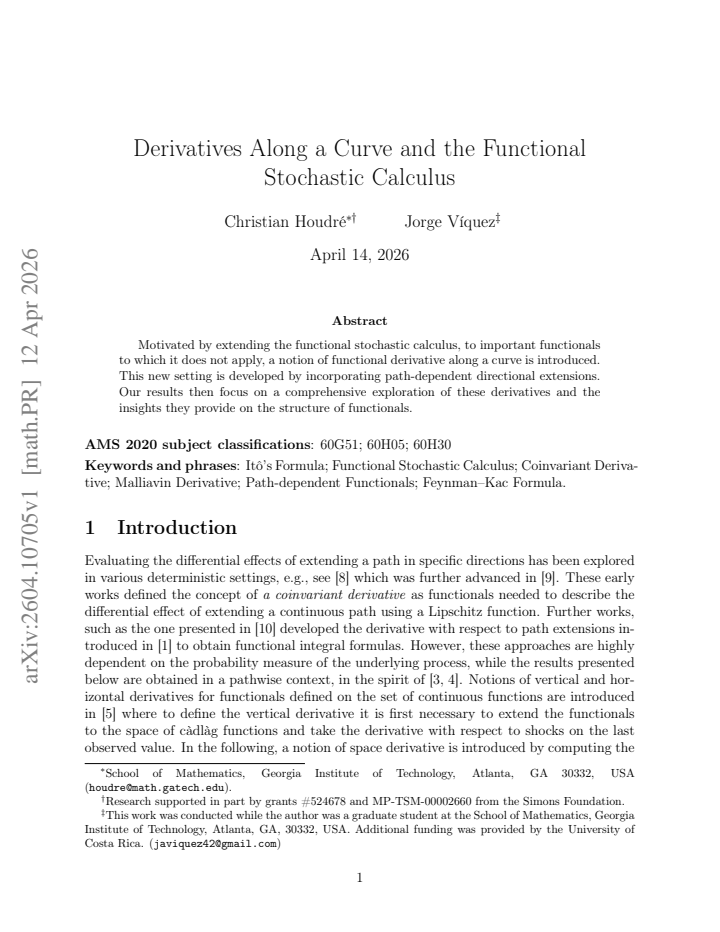 First page