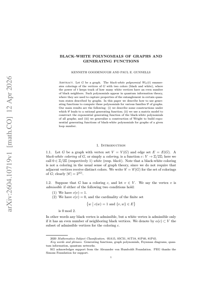 First page