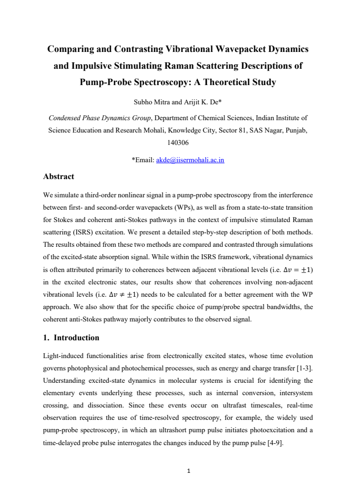 First page
