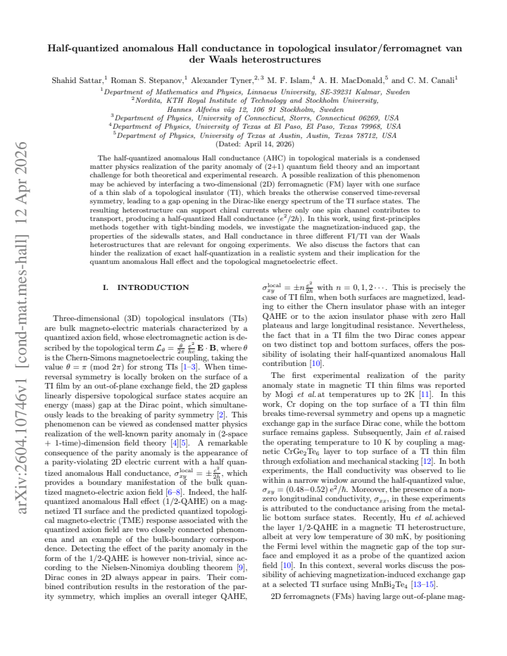 First page