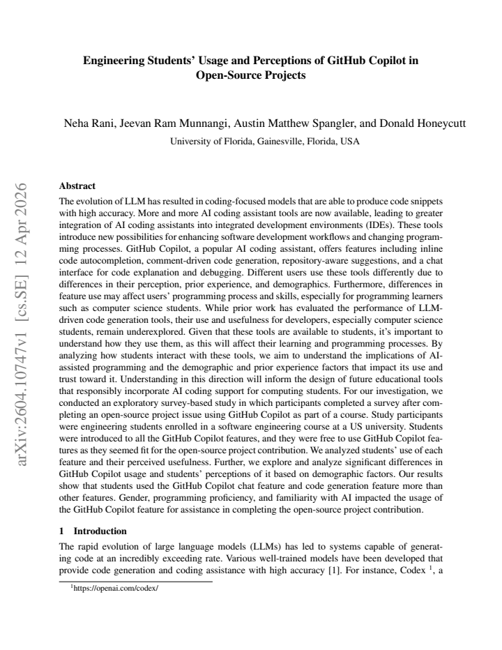 First page