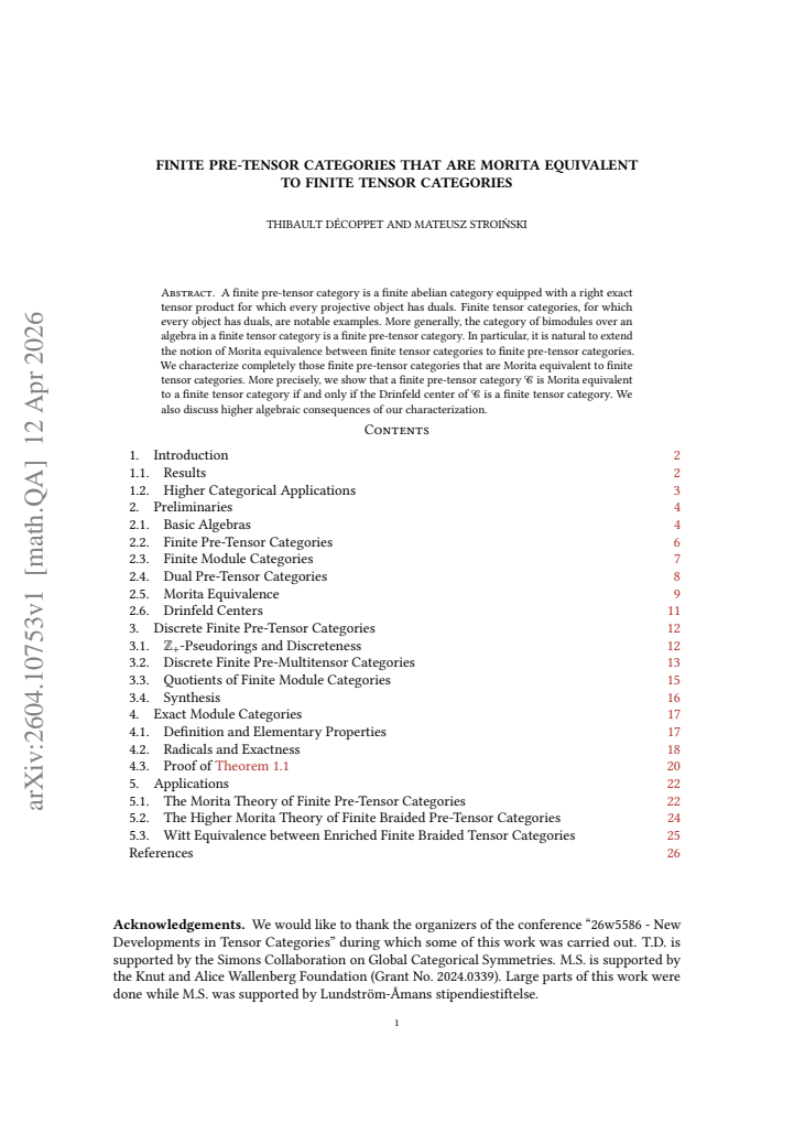 First page