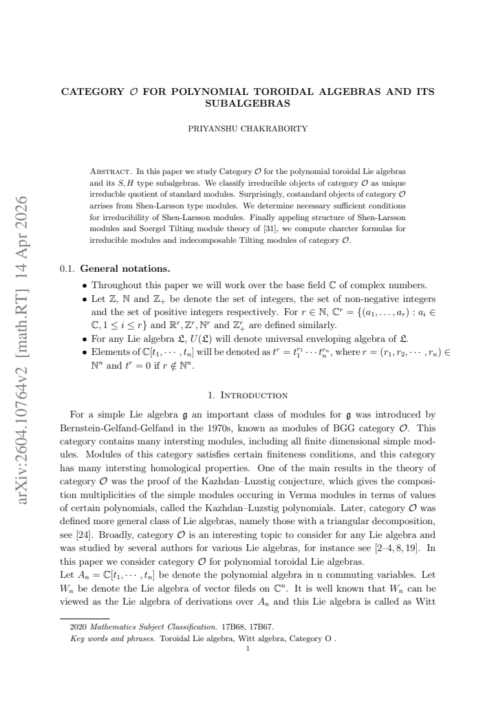 First page