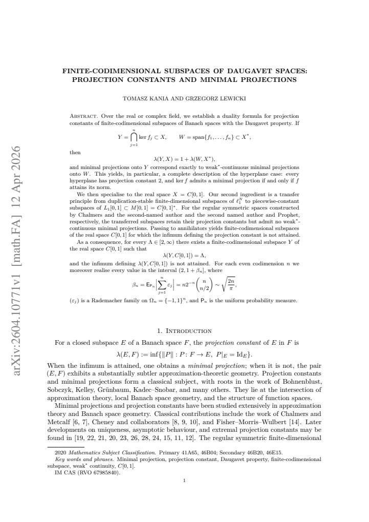 First page