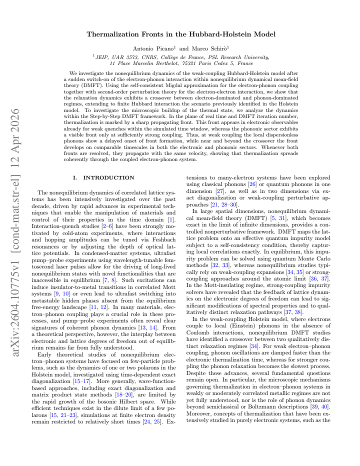 First page