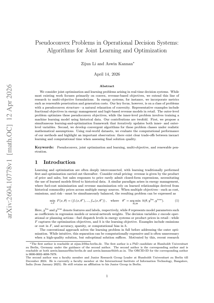 First page