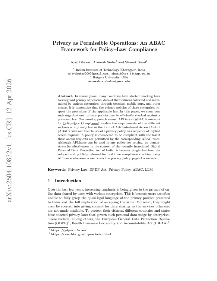 First page