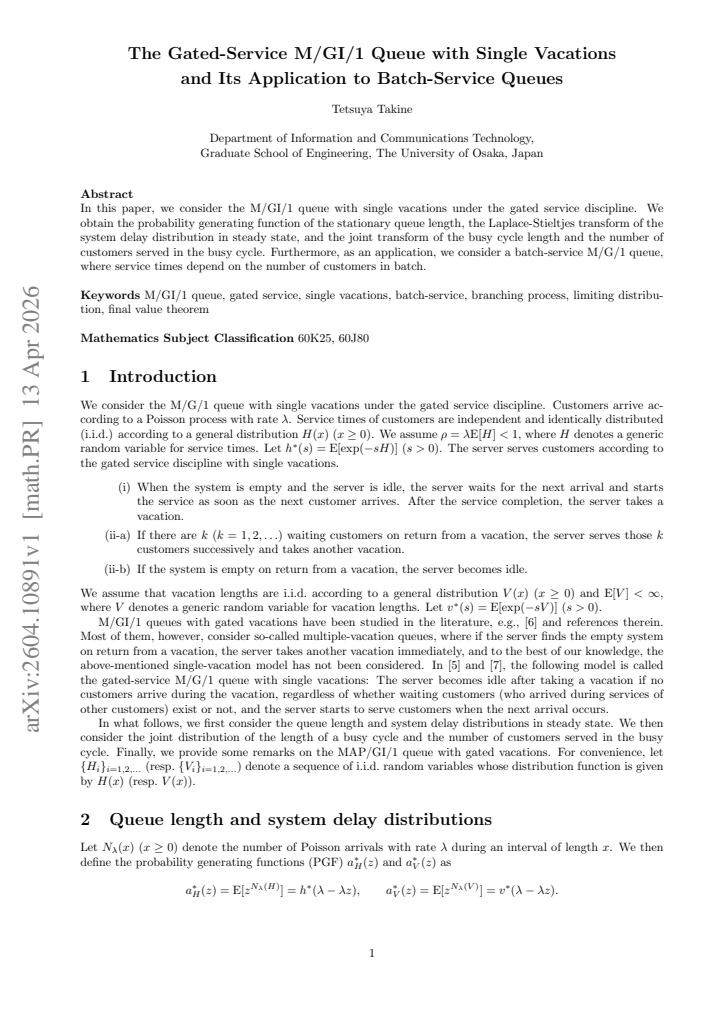 First page