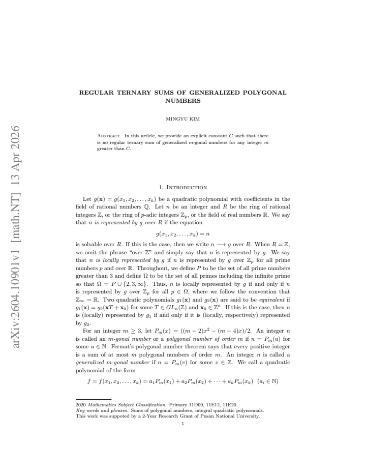 First page
