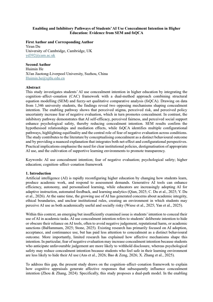 First page