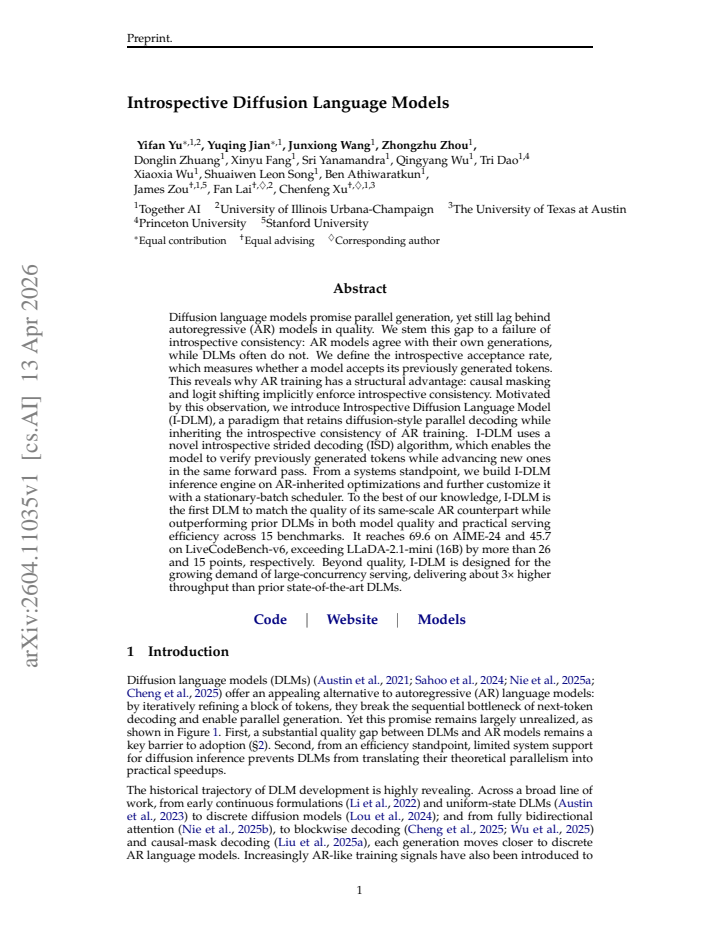 First page