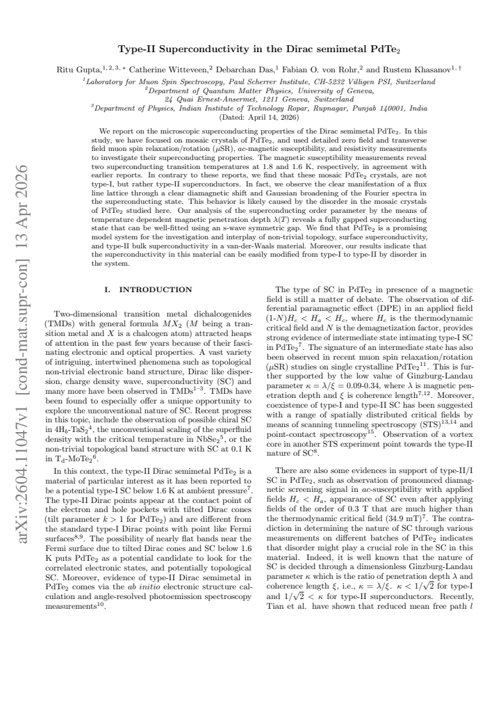 First page
