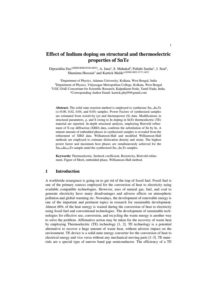 First page