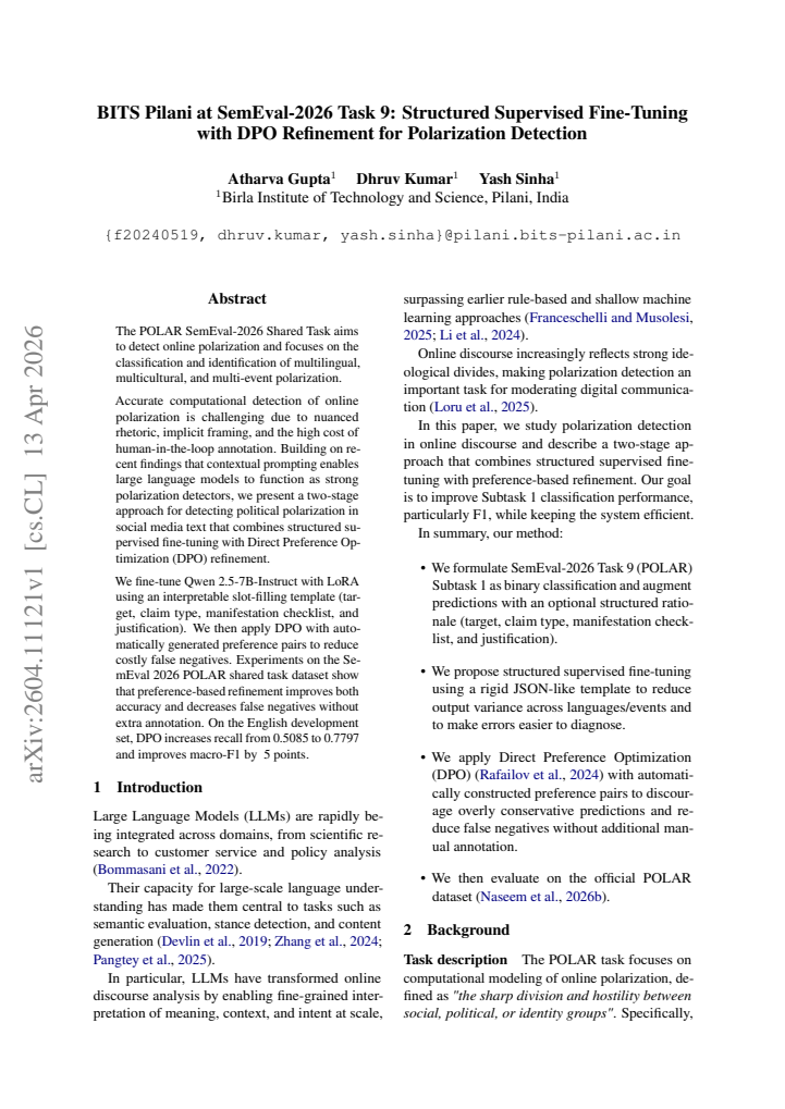 First page