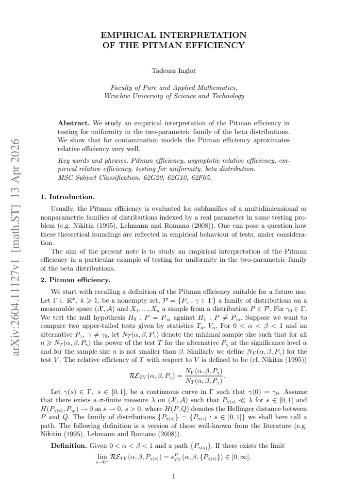 First page