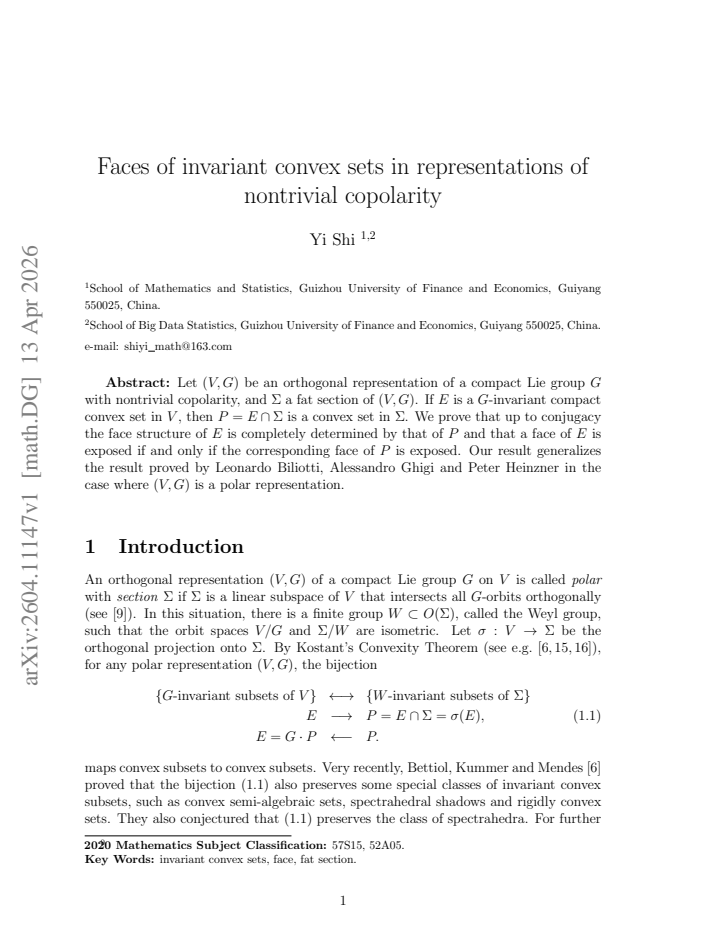First page