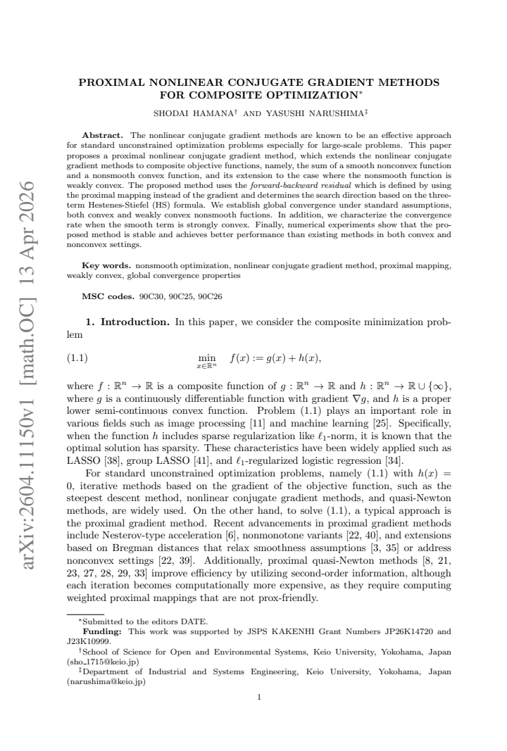 First page