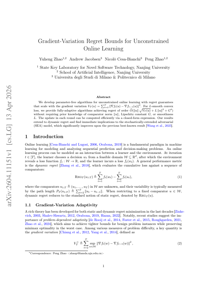 First page