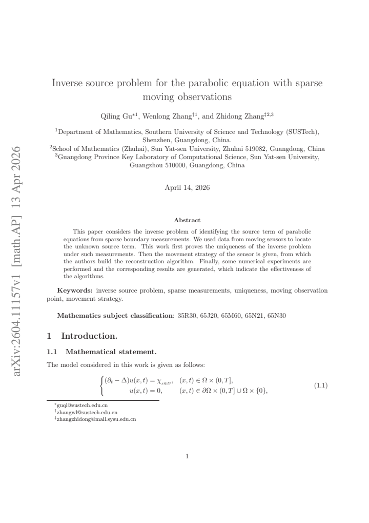First page