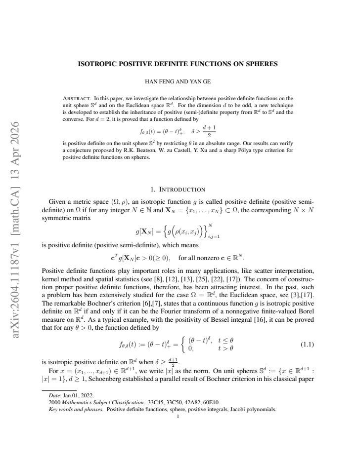 First page