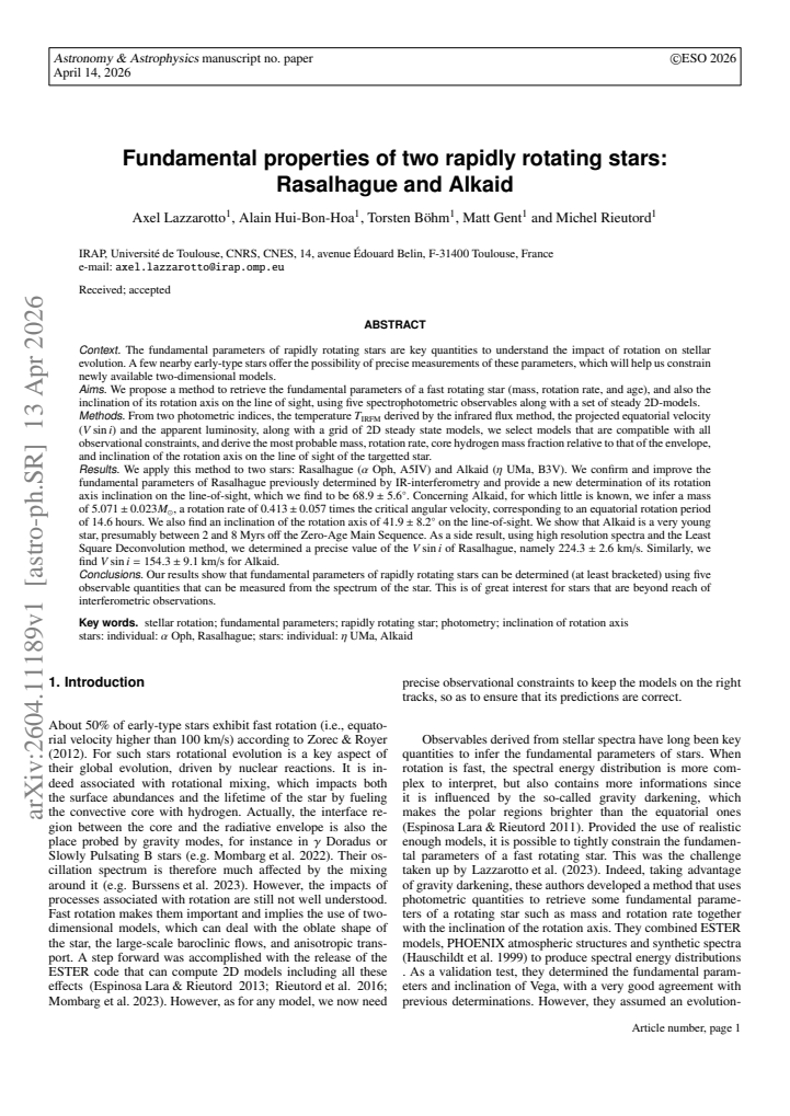 First page