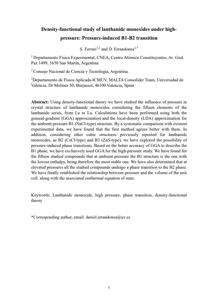 First page