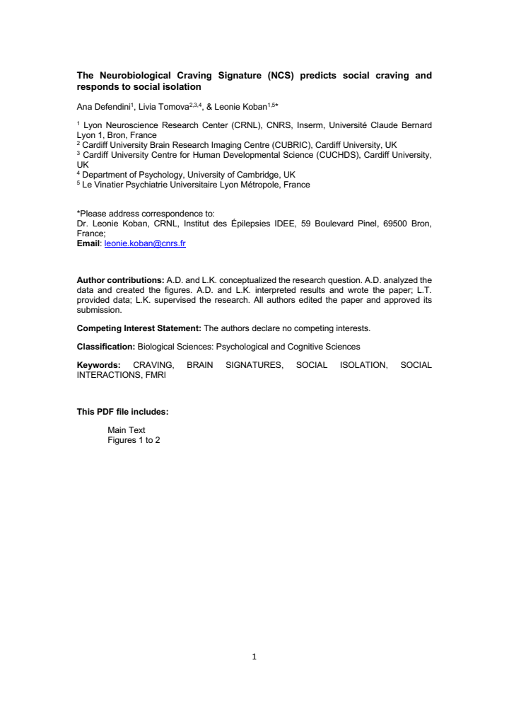 First page