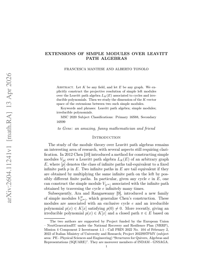 First page