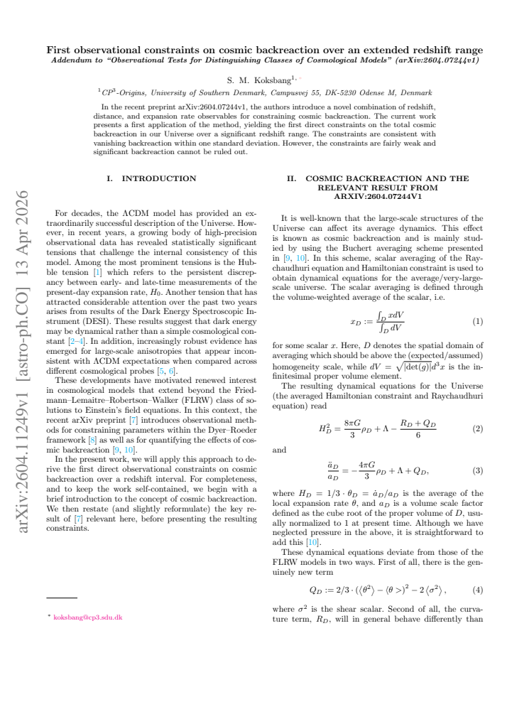 First page