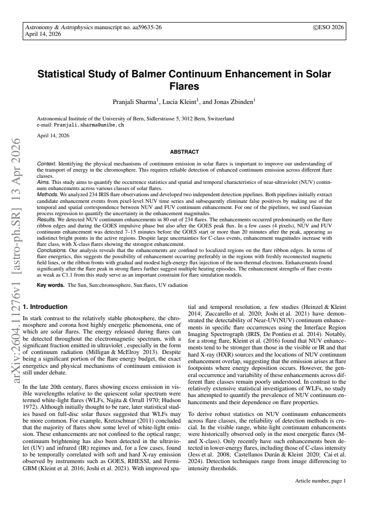 First page