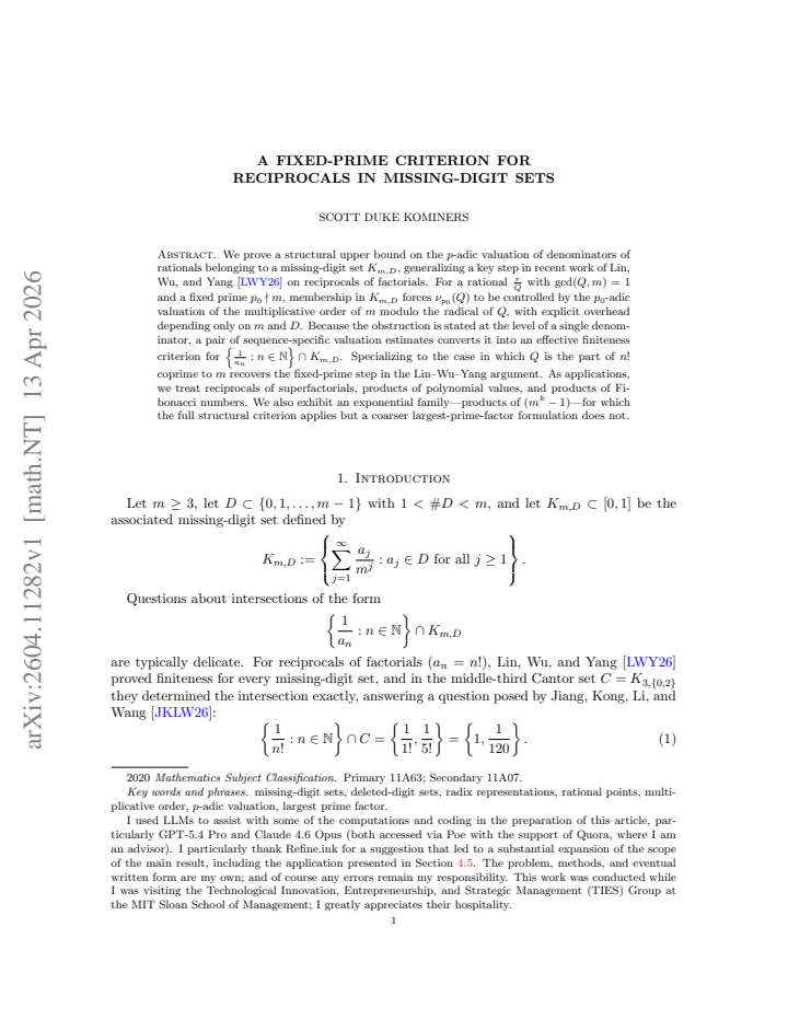 First page