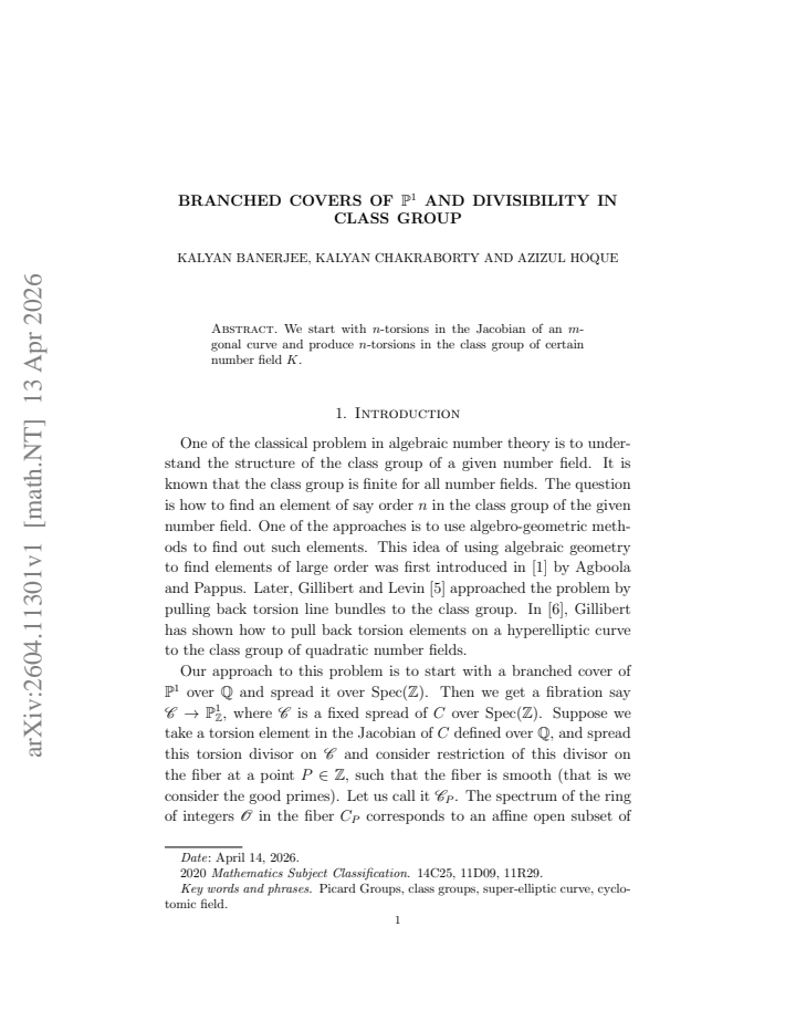 First page