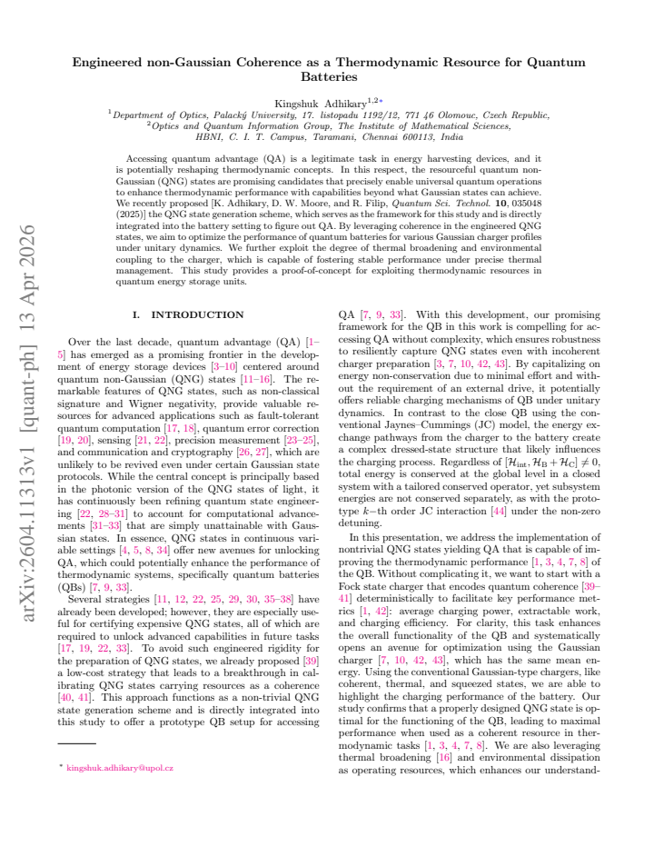 First page
