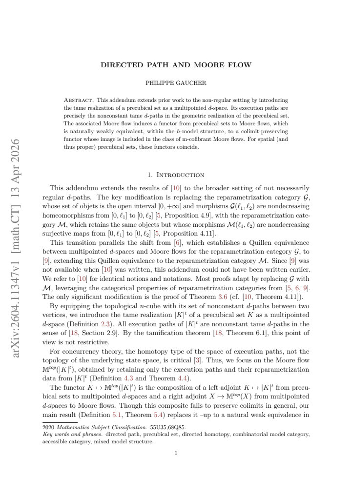 First page