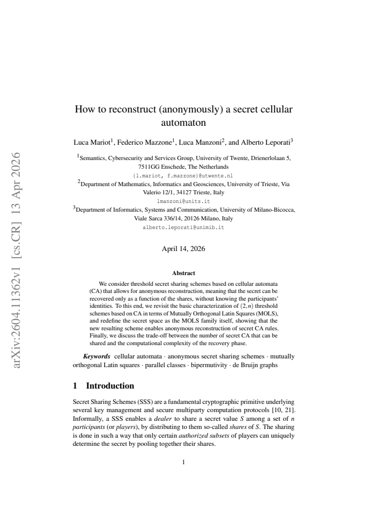 First page